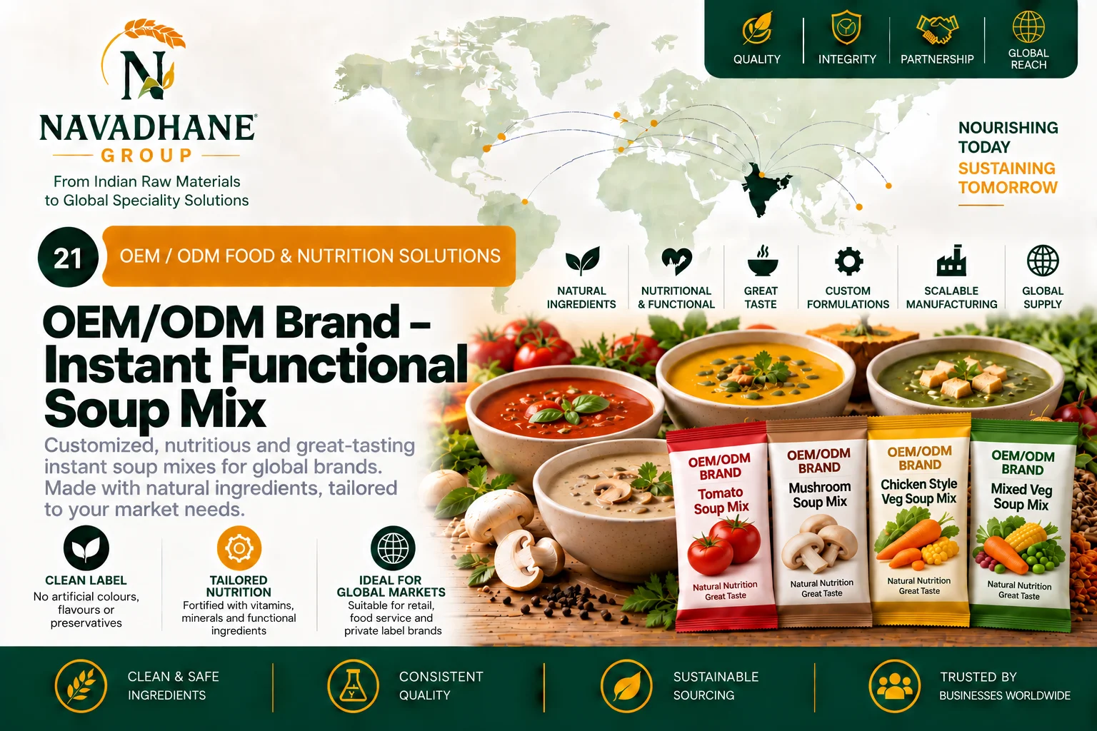 NAVADHANE™ OEM/ODM – Instant Functional Soup Mix — Navadhane Group India supplier